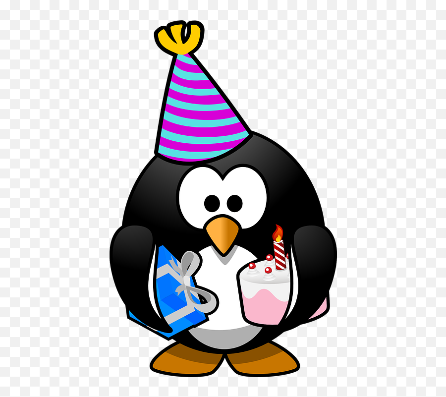 Free Photo Cake Bird Tux Linux Anniversary Card Birthday - Birthday Penguin Clipart Emoji,Celebration Emoji