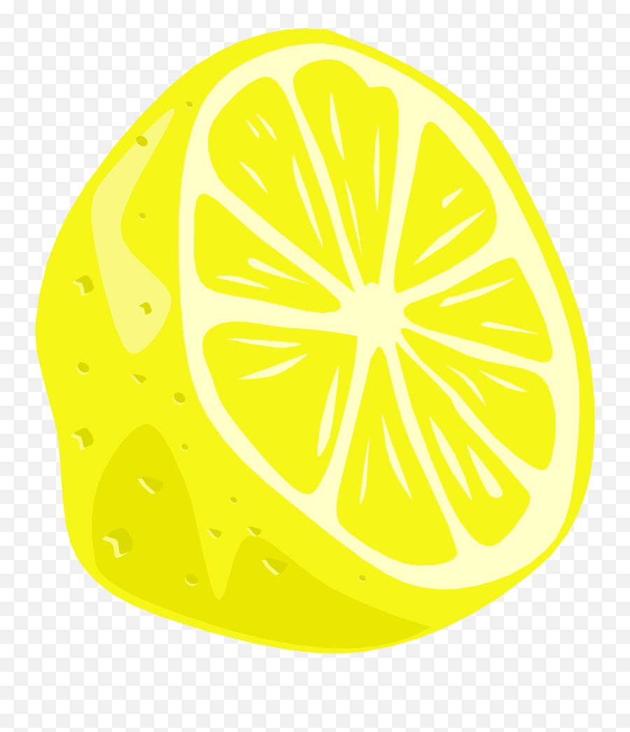 Lemon Clipart Emoji Lemon Emoji Transparent Free For - Half Lemon Clip Art,Lime Emoji