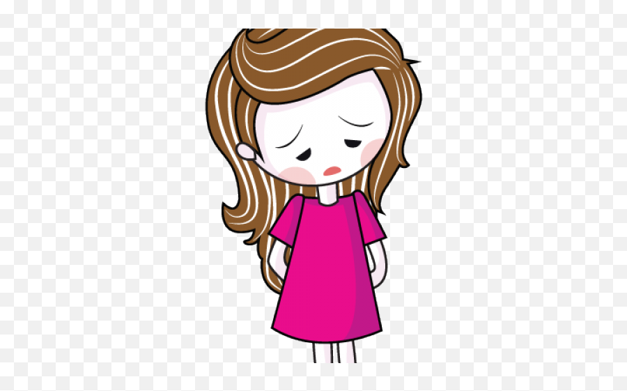 Sad Anime Girl Png - Sad Girl Png Cartoon Emoji,Sad Anime Emoji