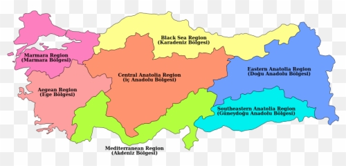 Turkey Regions Map - Turkey Region Map Emoji,Turkey Text Emoticon