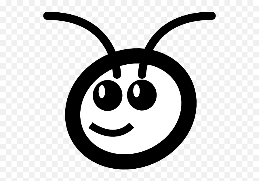 White Ant Classpath The 7 Clipart - Outline Picture Of Ant Emoji,Ant Emoticon