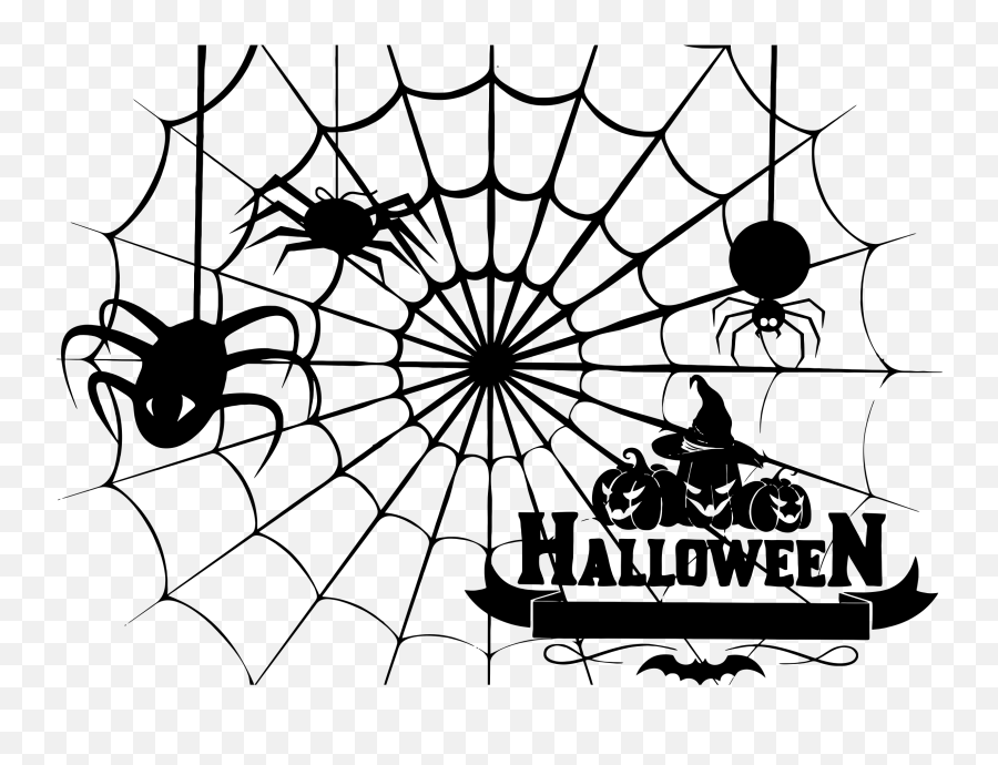Library Of Spider Web Halloween Jpg Png Files Clipart - Spider Web Clipart Halloween Emoji,Spider Web Emoji