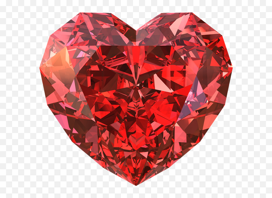 Pin - Red Ruby Love Heart Emoji,Jewel Emoji