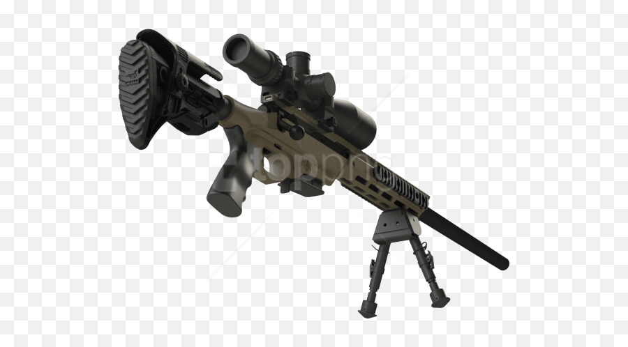 Download Animated Sniper Clipart Png - Underside Of Sniper Rifle Emoji,Sniper Emoji