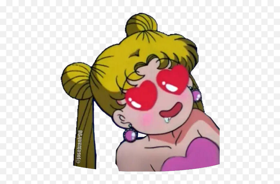 Sailor Moon Stickers For Whatsapp - Cartoon Emoji,Fish Moon Emoji