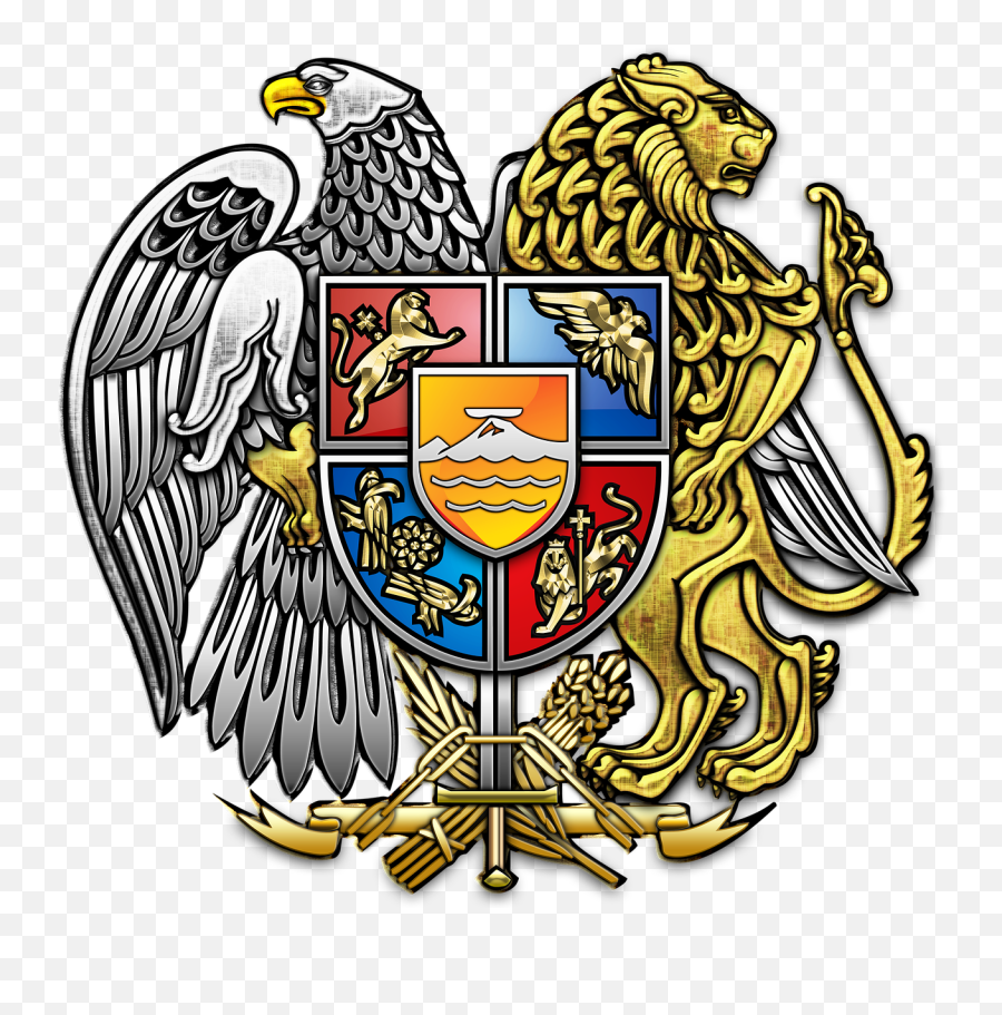 Armenia Coat Of Arms Heraldry Emblem Free Pictures - Armenian Coat Of Arms Emoji,Armenian Flag Emoji
