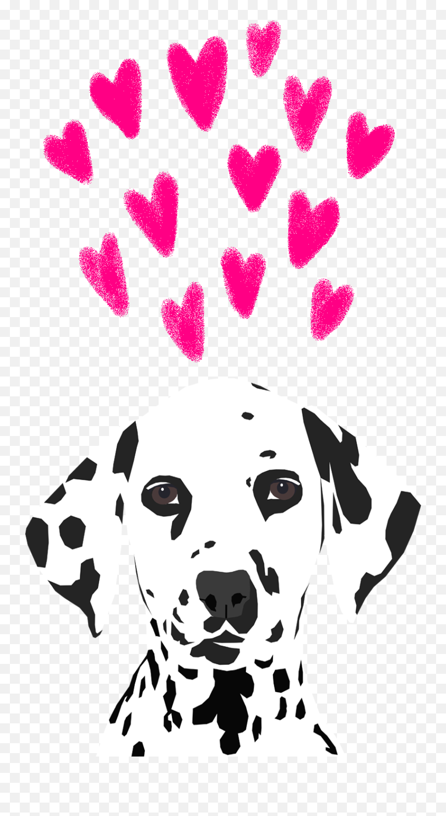 Casetify - Valentines Day Cute Emoji,Dalmatian Emoji