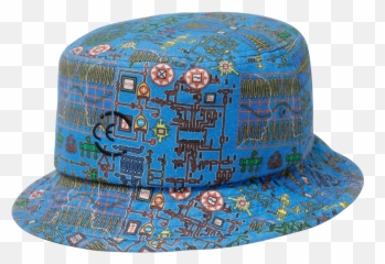 Module Bucket Hat Blue - Ces17g07 Emoji,White Emoji Bucket Hat