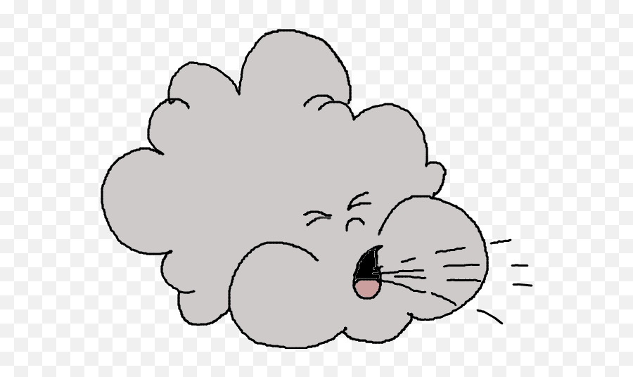 Windy Picture Png Download - Cute Wind Clipart Gif Emoji,Gust Of Wind Emoji