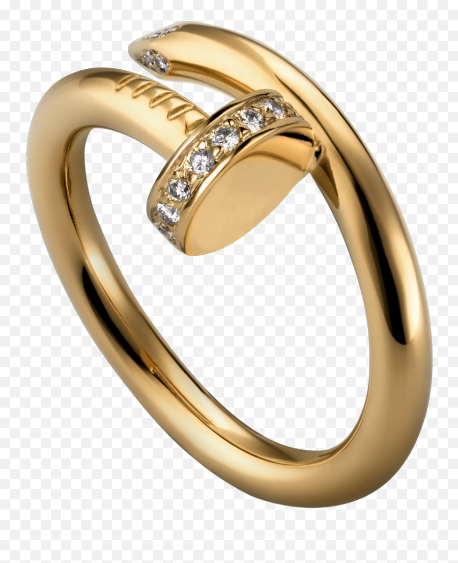 Juste Un Clou Ring Yellow Gold - Cartier Juste Un Clou Yellow Gold Ring Diamond Emoji,Wedding Ring Emoji