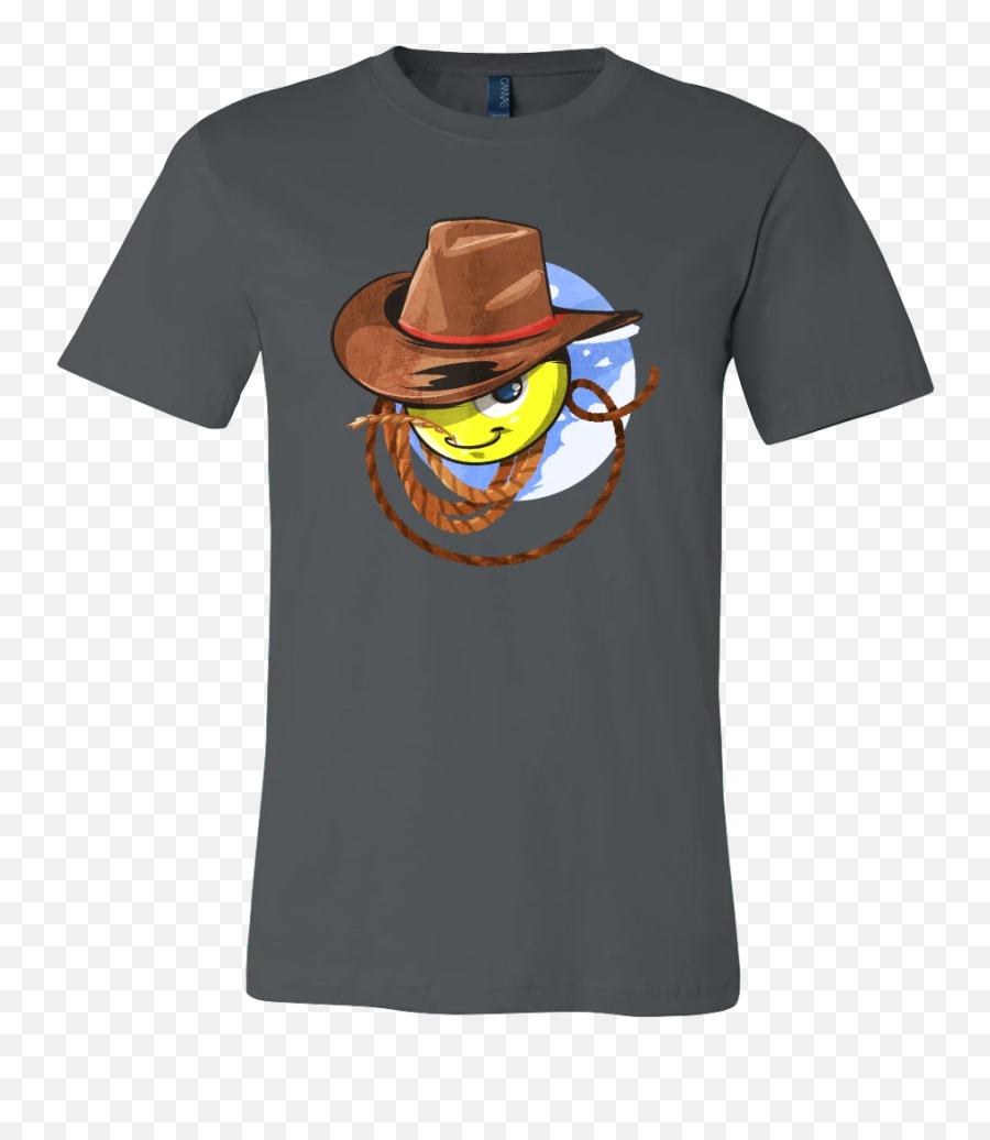 Cowboy Rodeo Yeehaw Emoji Cartoon Funny T - Shirt Funny Fantasy Football T Shirts,Emoji Cowboy
