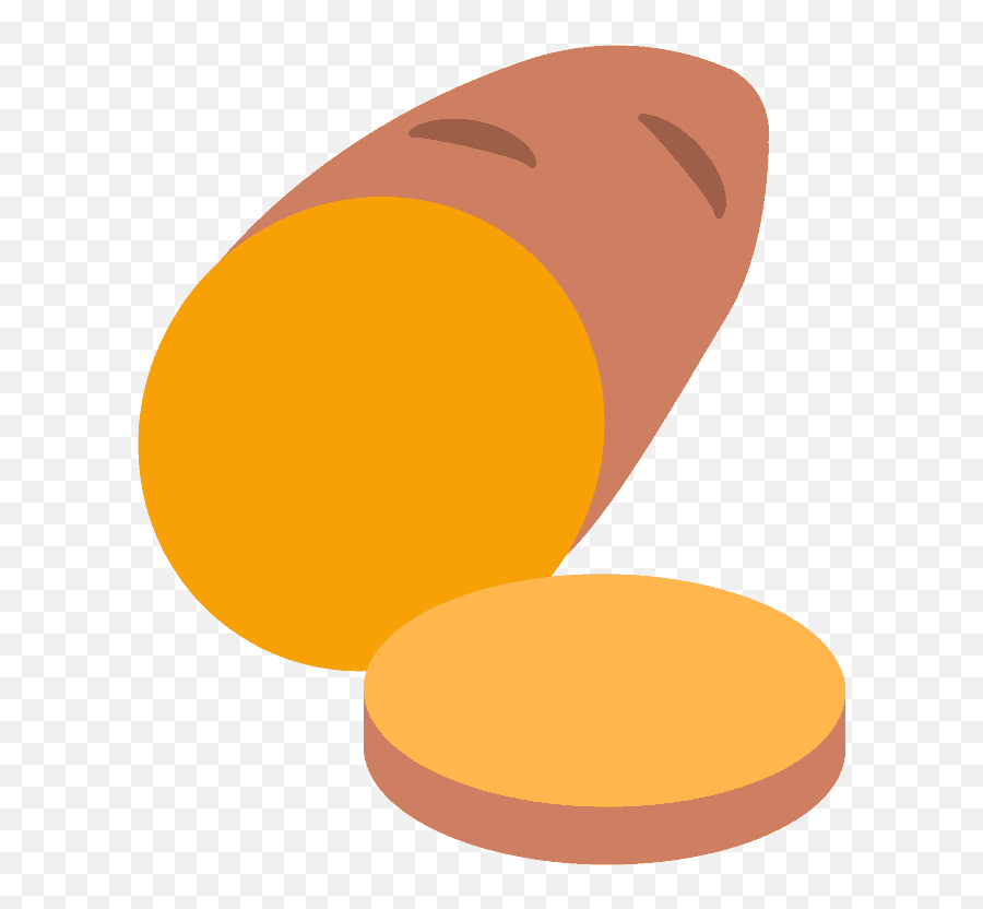Roasted Sweet Potato Emoji Clipart - Sweet Potato Emoji,Sweet Potato Emoji