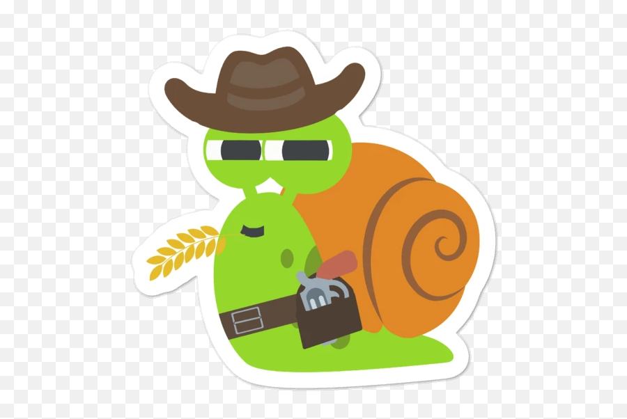 Cowboy Snaily - Fictional Character Emoji,Tinfoil Hat Emoji