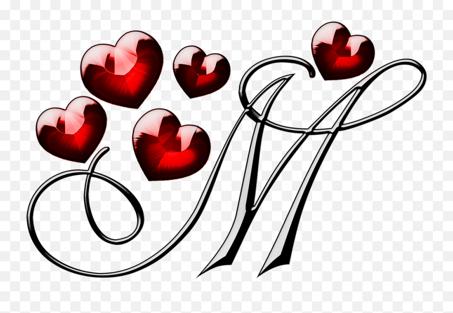 Pin On Huruf - M Letter Emoji,Valentine Emoticons