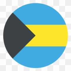 Flag Of The Bahamas Emoji For Facebook Email Sms - In A Circle