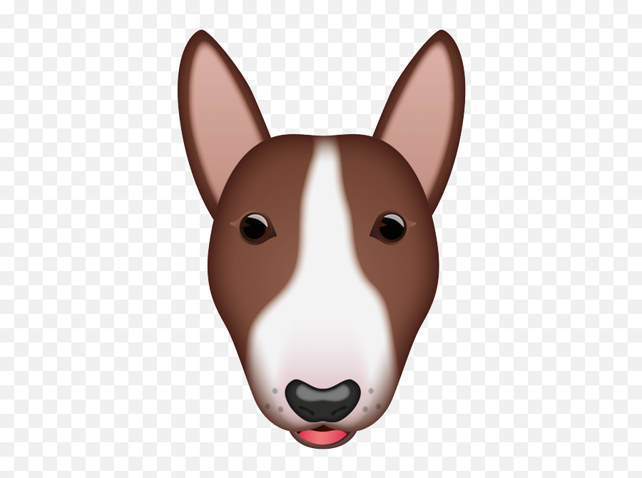 Emoji - Dog Bull Terrior Icon,Dog Face Emoji