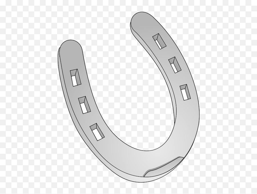 Silver Horseshoe - Horseshoe Clip Art Transparent Emoji,Metal Emoticon