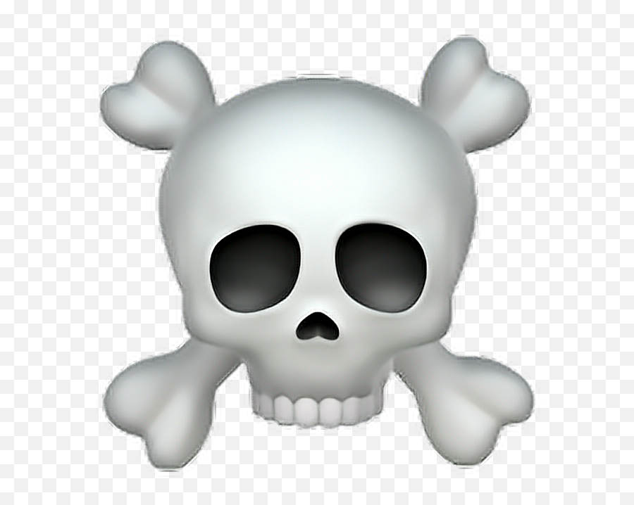 Skull And Crossbones Emoji Skull Bones Emoji Emoticon - Skull And Crossbones Emoji Png,Skull And Crossbones Emoji