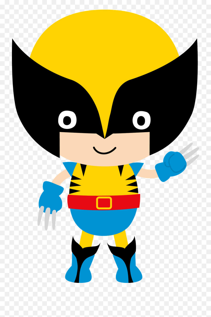 Super Heróis - Baby Wolverine Clipart Emoji,Batman Emoji