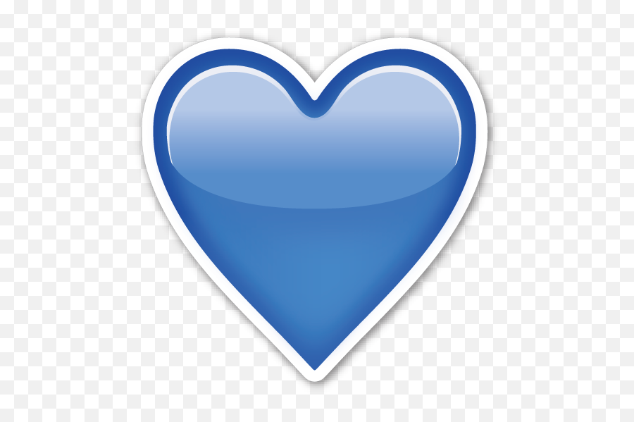 Blue Heart - Whatsapp Emoji Blue Heart,Blue Heart Emoji