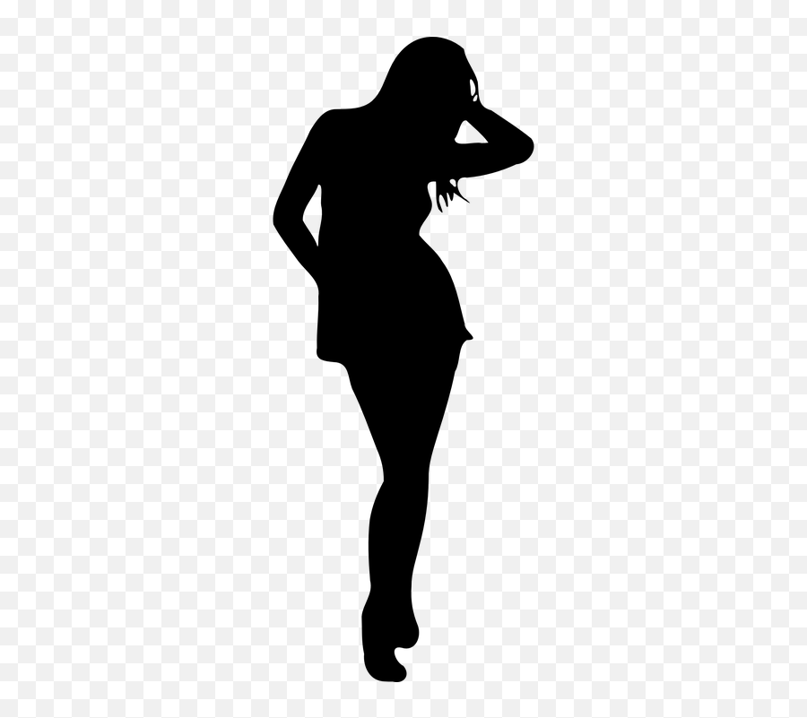 Free Hairstyle Hair Vectors - Silhouette Woman Body Png Emoji,Emo Emoticon