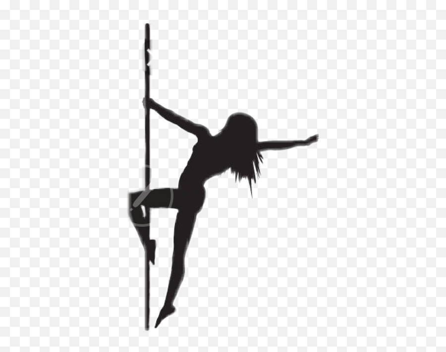 Silhouette Poledancer Stripper Pole - Transparent Pole Dance Png Emoji,Pole Dancer Emoji