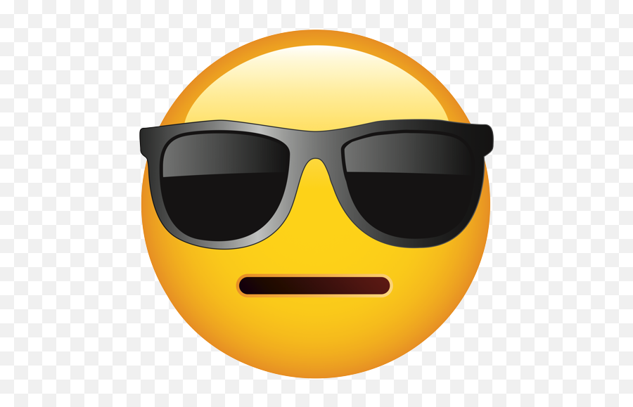Emoji - Whatsapp Sunglasses Emoji,Neutral Face Emoji