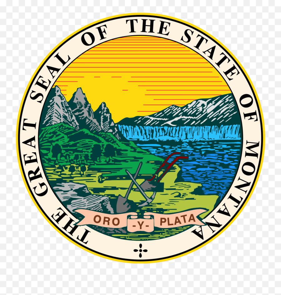 Great Seal Of Montana - Great Seal Of Montana Emoji,Puerto Rico Flag Emoji