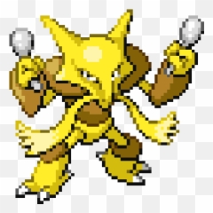 Pokemon Alakazam Sprite Emoji,Pokemon Emoticons