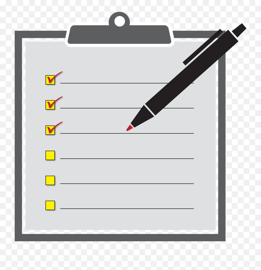 Do Activities Boxes Checkmark - Checklist Paper Png Emoji,Check Mark Emojis