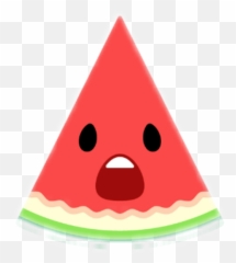 Fruit Food Cute Emoji Emoticon Shock Shocked - Transparent