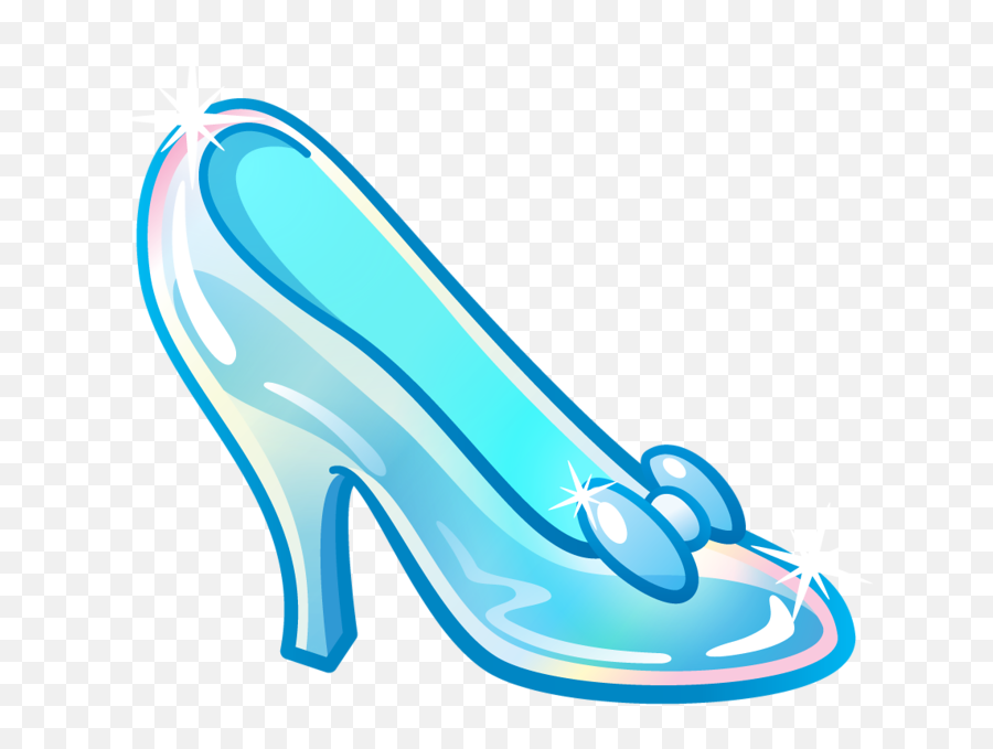 Disney Emoji Blitz - Cinderella Glass Slipper Transparent,Emoji Slippers
