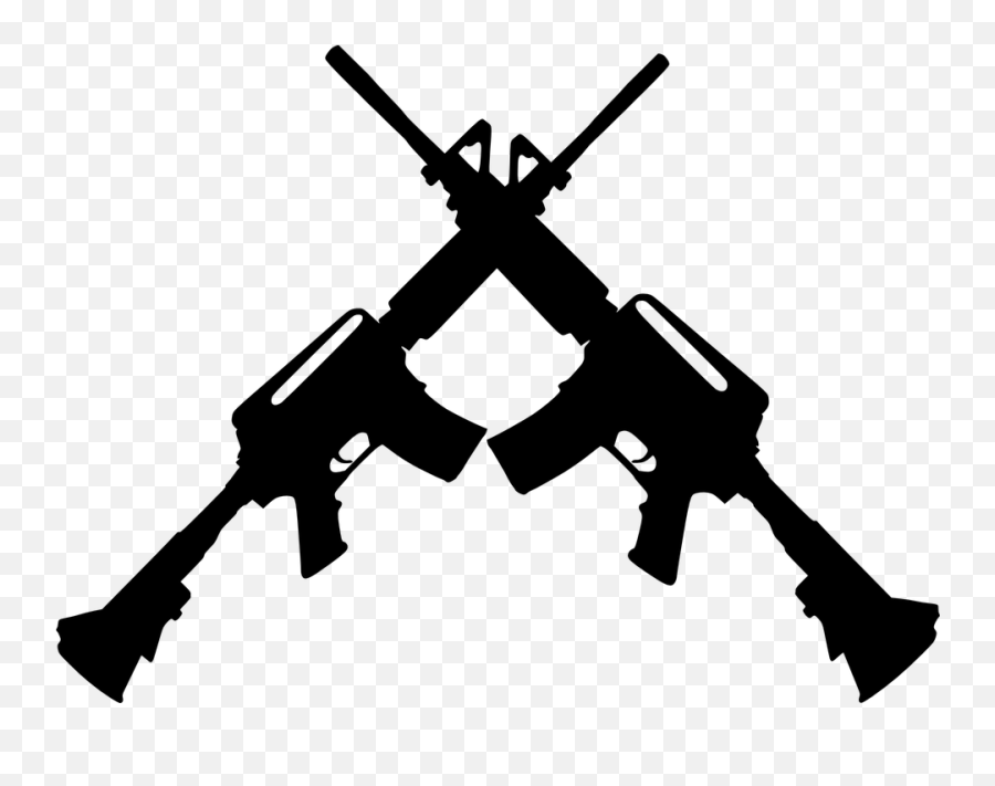 Guns Arms Ak - Crossed Gun Clipart Emoji,Flexing Arm Emoji