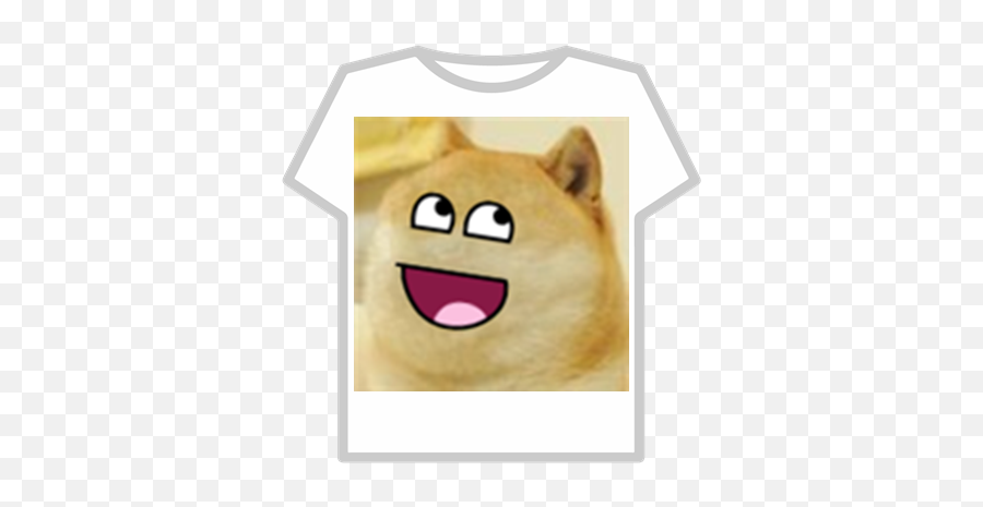 Epic Face Doge - Roblox T Shirt Jacket Transparent Emoji,Doge Emoticon