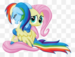 Comfort Clipart Sad Friend - Fluttershy X Rainbow Dash Pony Emoji,Bummed Emoji