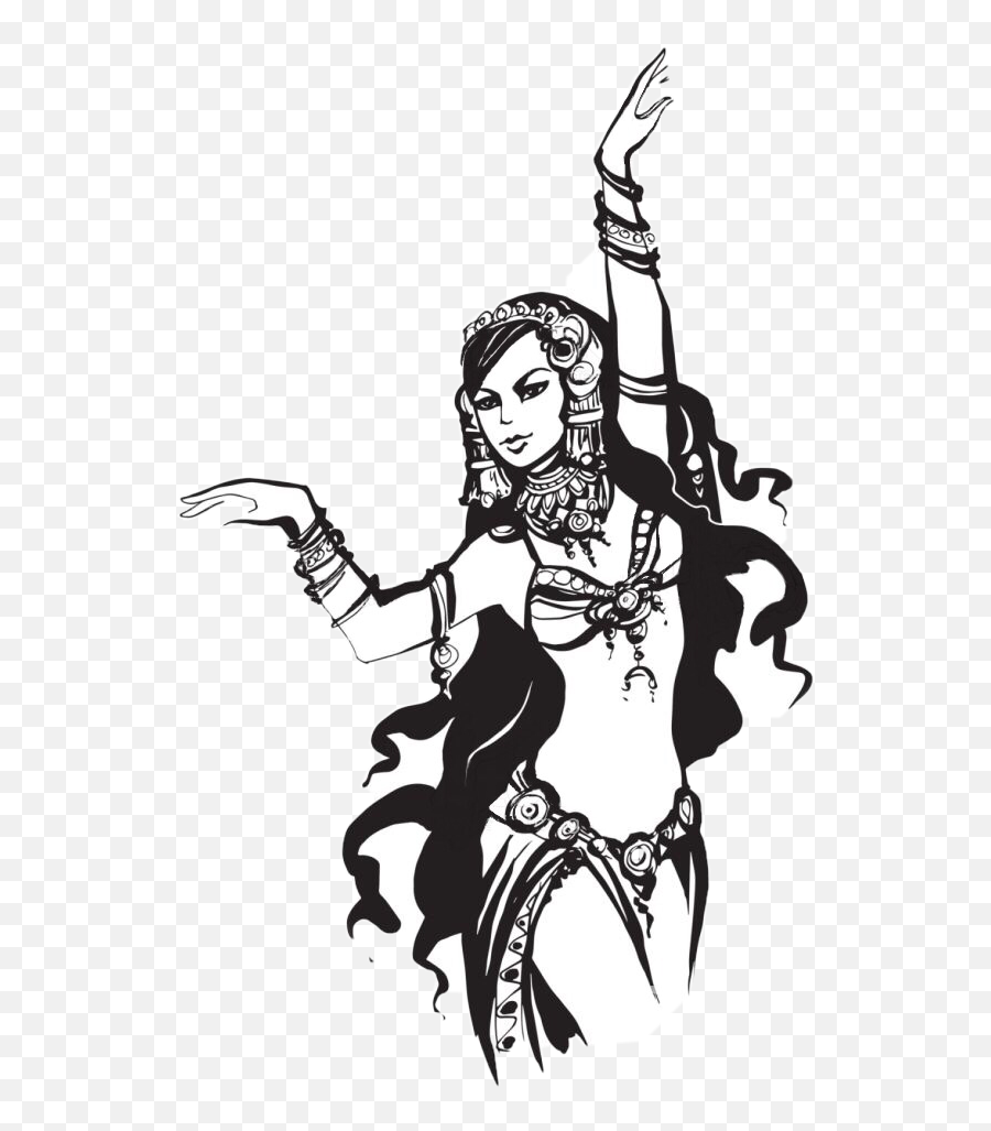 Bellydancer Tribalfusion Tribal Dance - Persian Dancer Cartoon Emoji,Belly Dancer Emoji