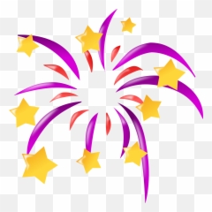 Collection Of Firework Clipart - New Year Icon Emoji