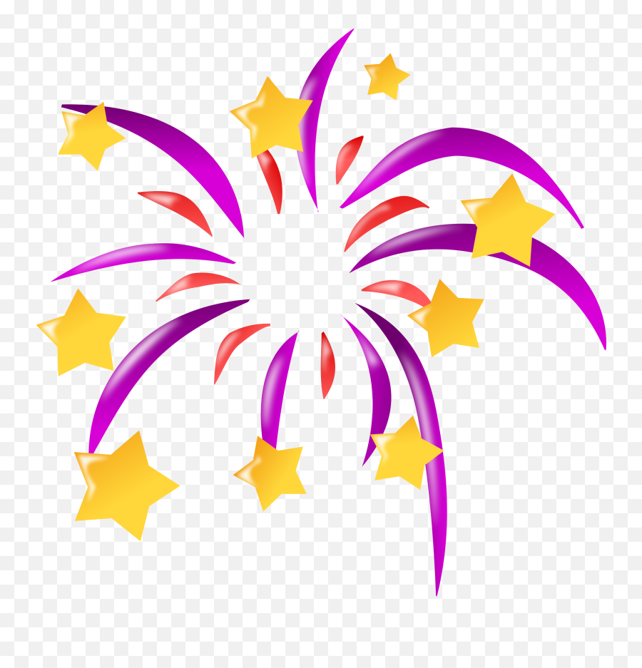 Collection Of Firework Clipart - New Year Icon Emoji,4th Of July Fireworks Emoji