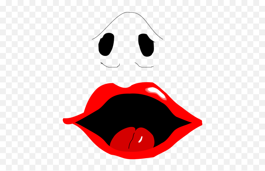 Nariz Y La Boca - Nose And Mouth Clipart Emoji,Emoticon Sacando La Lengua