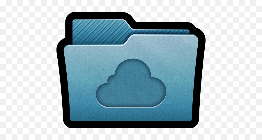 Folder Cloud Icon Mac Folders 2 Iconset Hopstarter - Software Folder Icon Png Emoji,Cloud Emoji Png