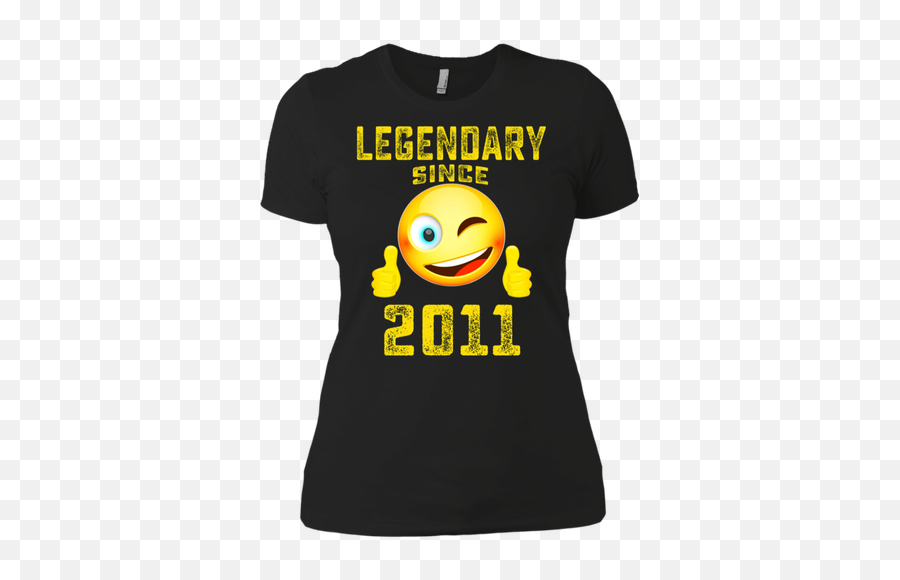 Emoji Shirt Legendary Since 2011 7th - Smiley,Level 7 Emoji