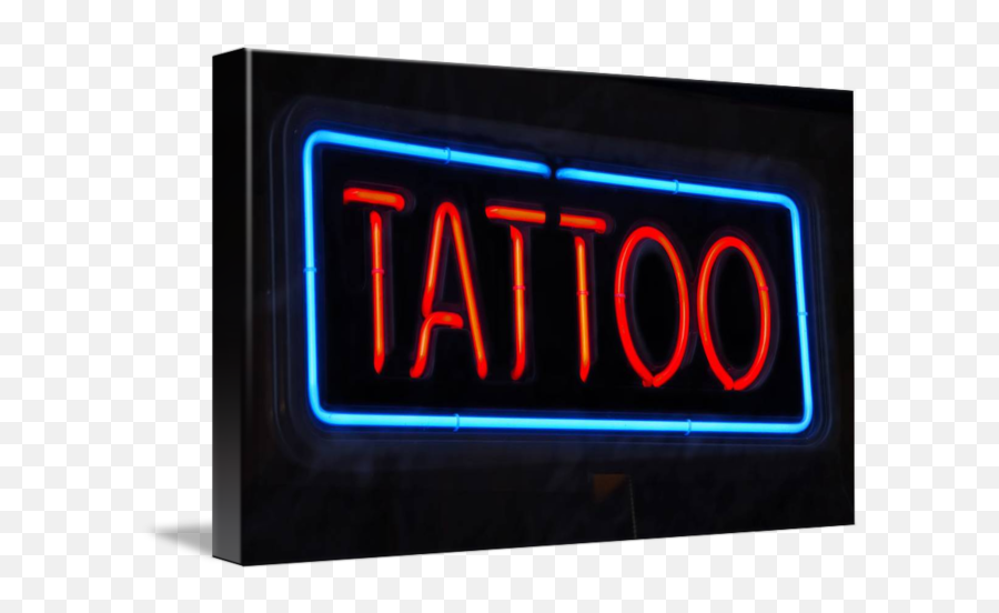 Tattoo Shop Sign By Phil Cardamone Tattoo Shop Shop - Led Display Emoji,Emoji Tattoo Gun