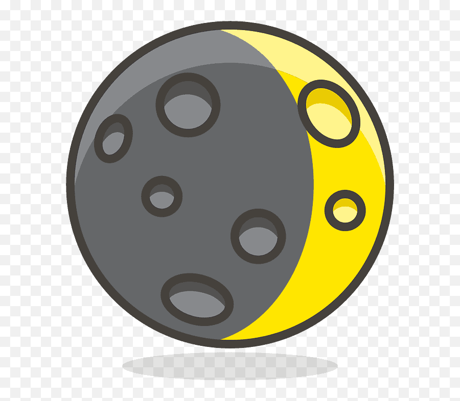 Waxing Crescent Moon Emoji Clipart - Dot,Crescent Moon Emoji