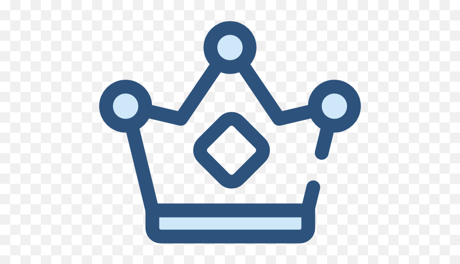 Miscellaneous King Crown Queen Royalty Chess Piece Icon - Crown Icon Blue Emoji,Chess Emoji
