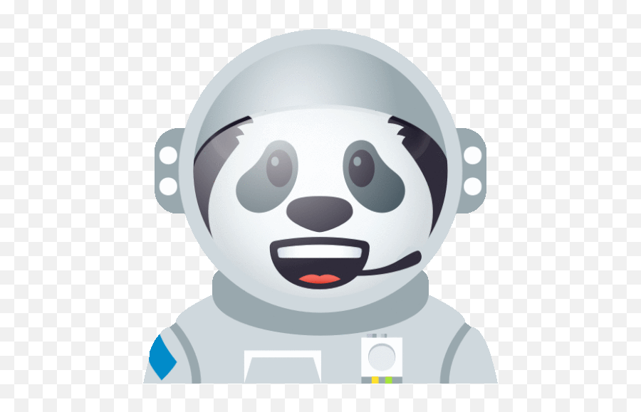 Astronaut Panda Gif - Joypixels Emoji,Astronaut Emoji
