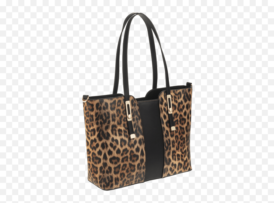 La Terre Fashion Leopard Print Tote Small - La Terre Fashion Leopard Bag Emoji,Leopard Emoji