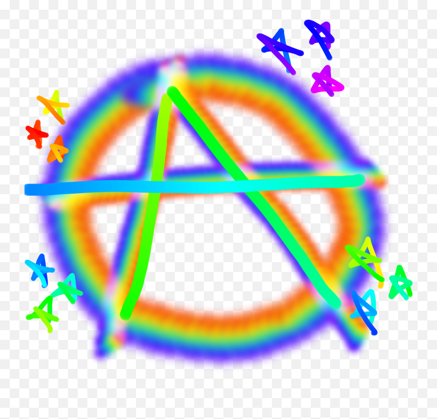 Anarchy Anarchist Lgbt Sticker - Dot Emoji,Anarchist Emoji