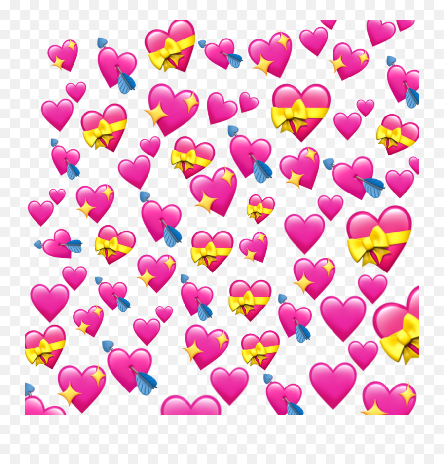 Overlay Overlays Heart Hearts Iphone Emoji Iphoneemoji - Overlay Heart Emojis Transparent,Emoji Hearts