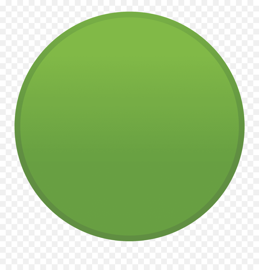 Green Circle Emoji Clipart - Solid,Android Green Emoji