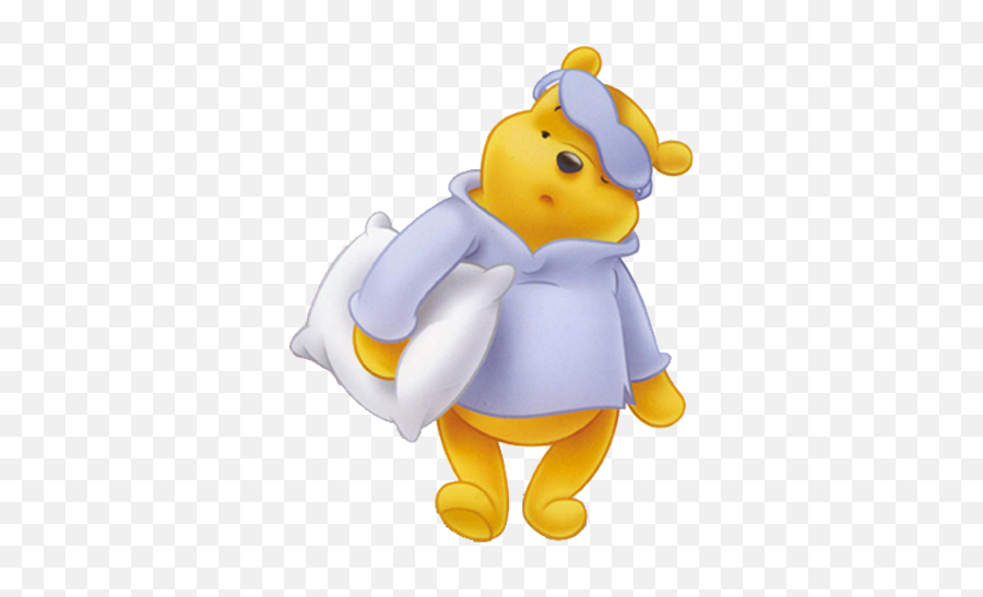 Pooh Bear In His Nightshirt - Winnie The Pooh Waking Up Emoji,Eeyore Emoji